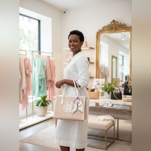 REHAB Nanette Lepore Straw Tote